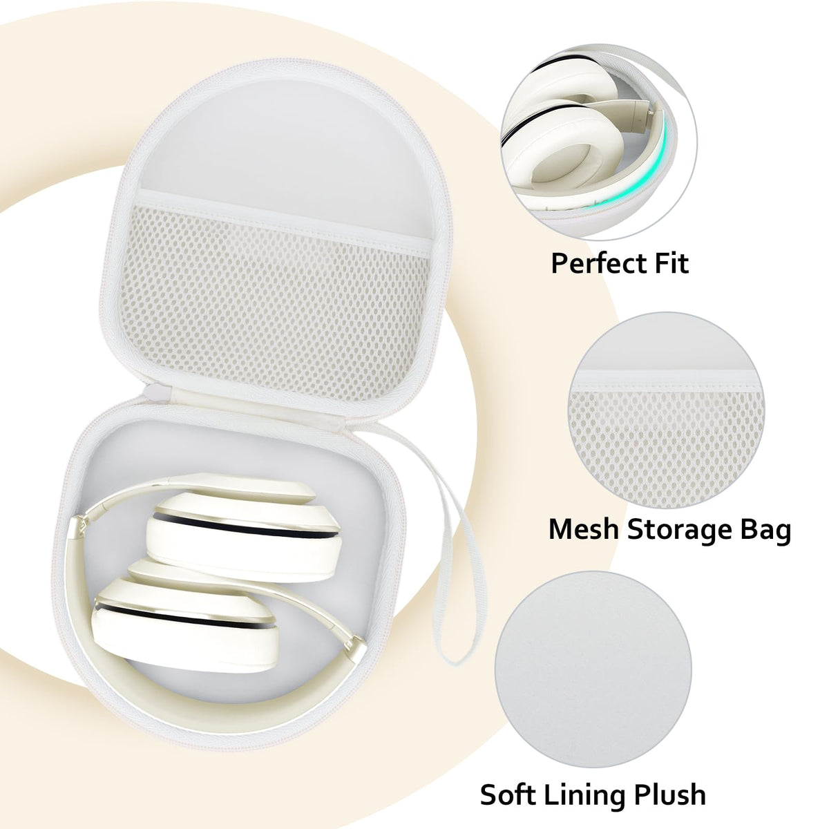 Vibrant color options to personalize your headphone storage
