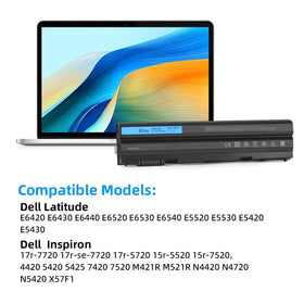 Xaocaige 60Wh T54FJ battery for Dell Latitude E6420 supports daily mobility