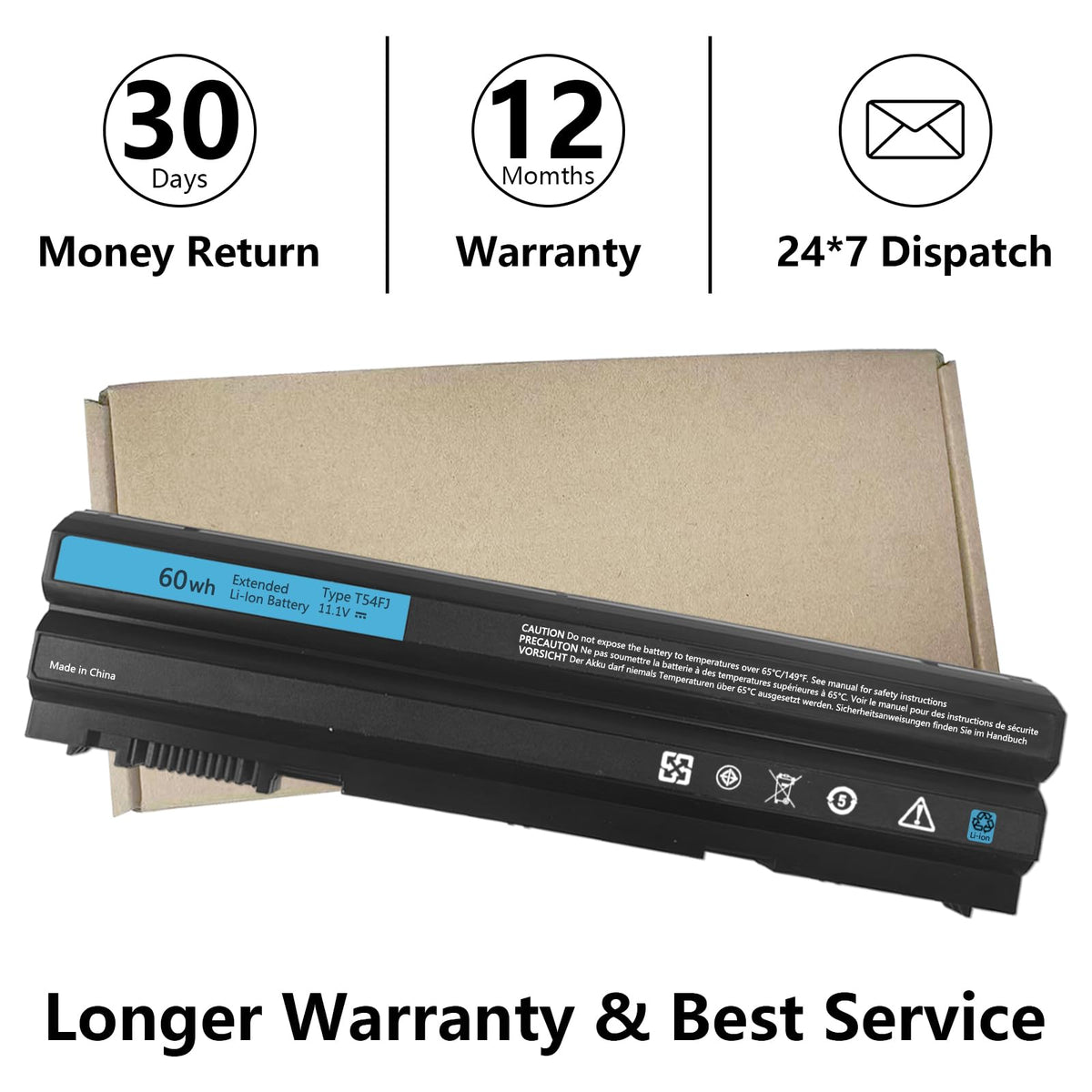 Xaocaige 60Wh T54FJ battery for Vostro 3460 ensures reliable commuting power