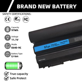 Xaocaige M5Y0X 97Wh battery label visible, easy model verification.