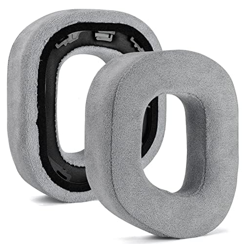 XBERSTAR HS80 replacement ear cushions on a headset show durable leather and foam