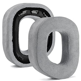 XBERSTAR HS80 replacement ear cushions on a headset show durable leather and foam
