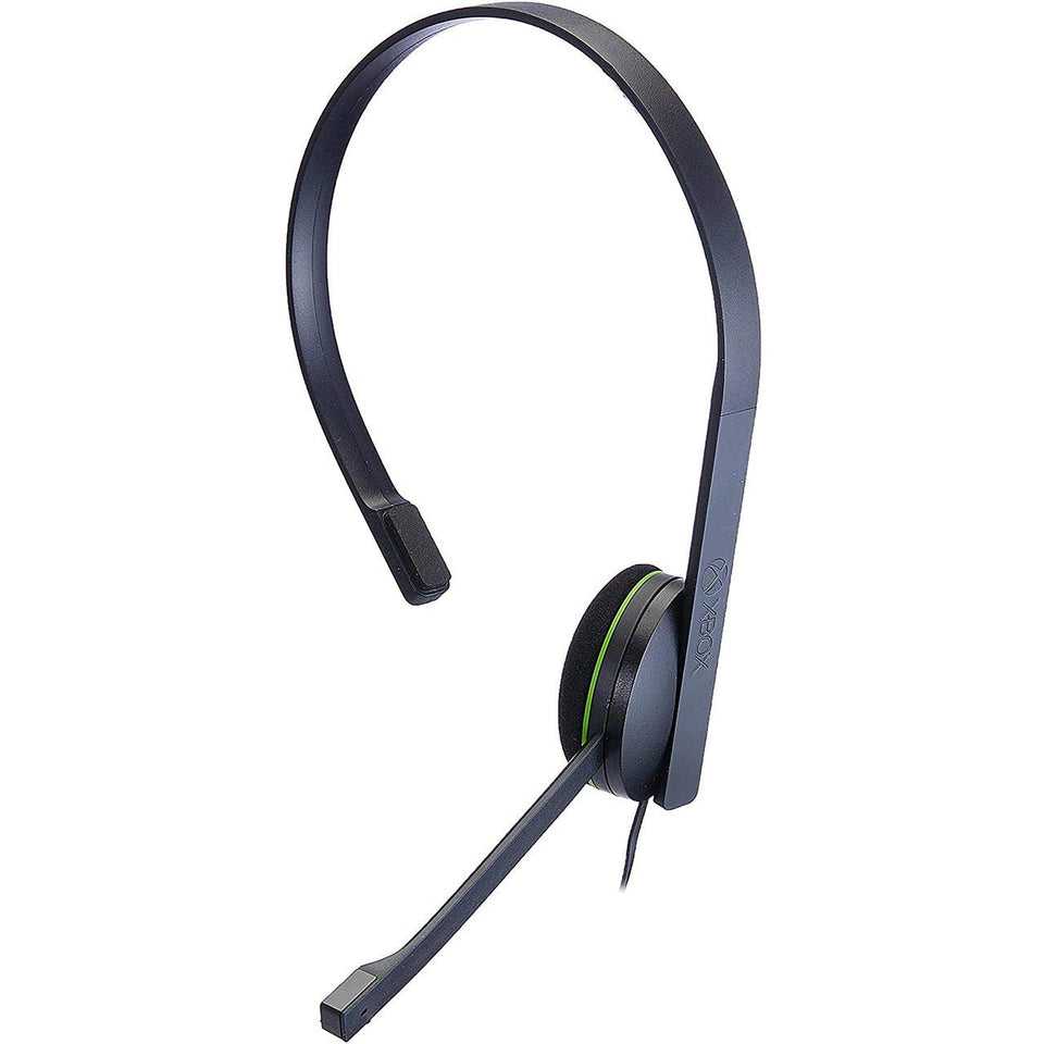 Xbox chat headset front view showing compact design and controller connection benefit