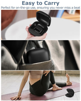 XCZNAGS charging case tucked in pocket in lifestyle scene for on-the-go convenience benefit
