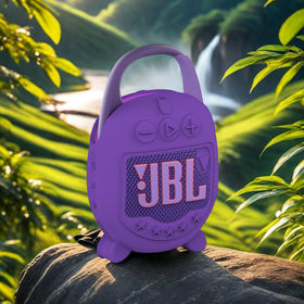 XEGIMOR JBL Clip 5 complete view purple silicone case as a protective sleeve