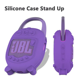 XEGIMOR JBL Clip 5 silicone texture close-up in purple for soft grip