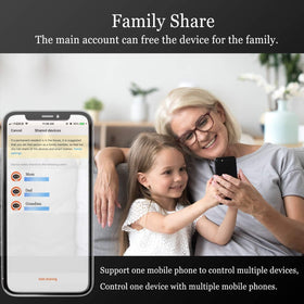 XENON next to a smartphone to show scale and compact footprint for easy placement