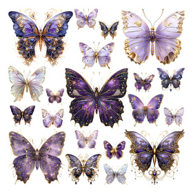 XERE butterflies stickers add vibrant accents for scrapbooks and planners