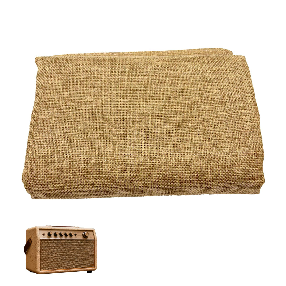 XFJYMXDM front view beige linen grill cloth restores speaker appearance