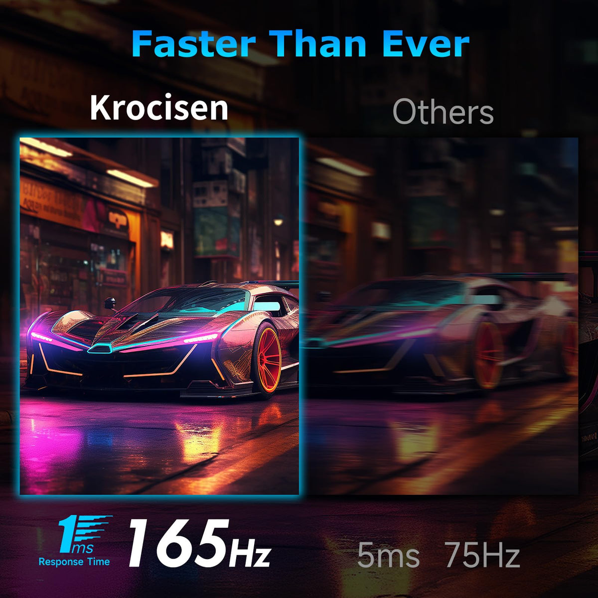 XGaming 1ms MPRT reduces motion blur during fast gameplay.