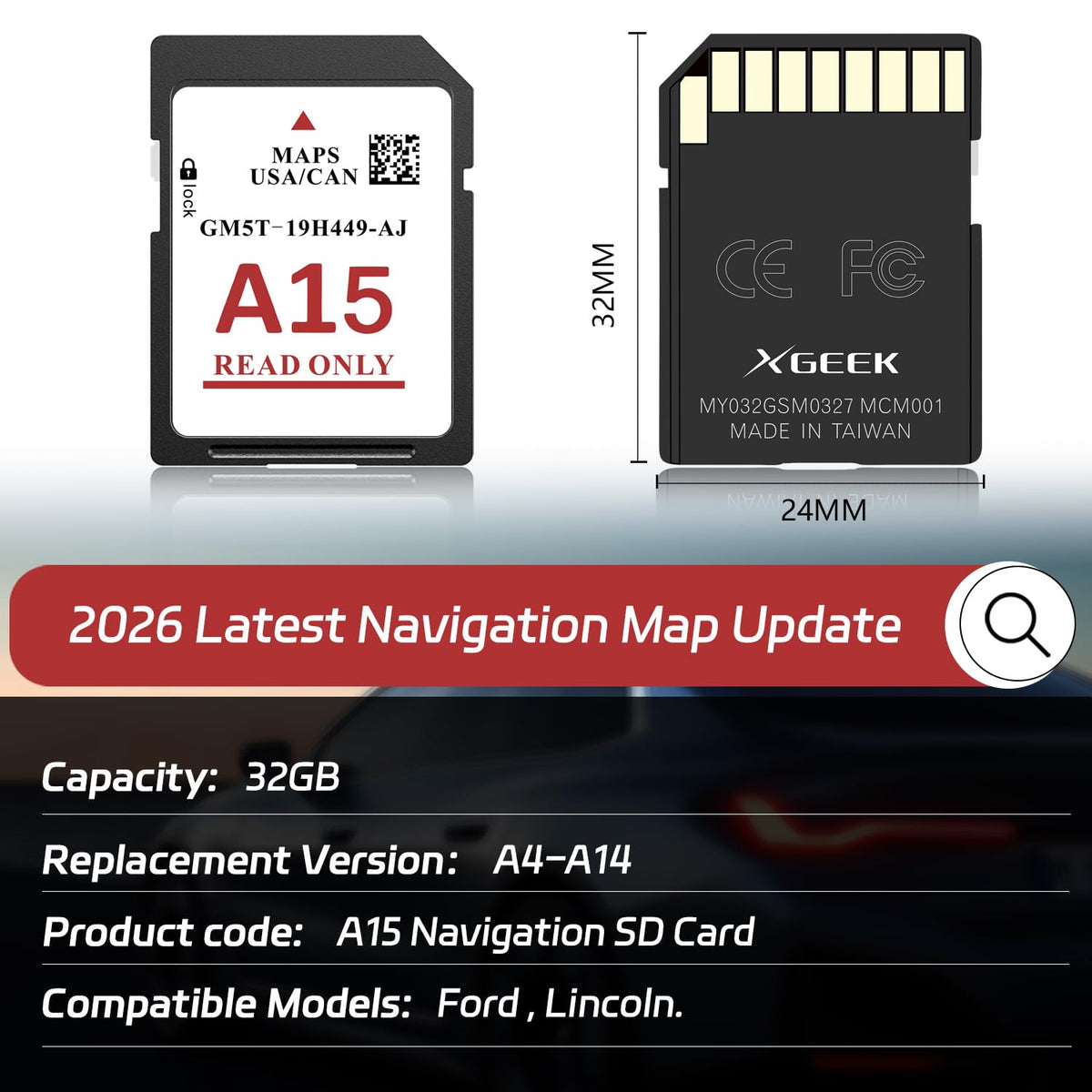 XGEEK A15 SD Card installation steps guide for quick upgrades.