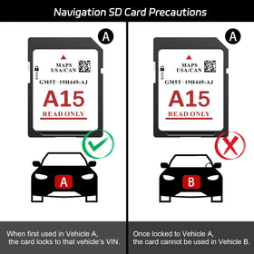 XGEEK A15 SD Card Lincoln navigation models supported for updates.