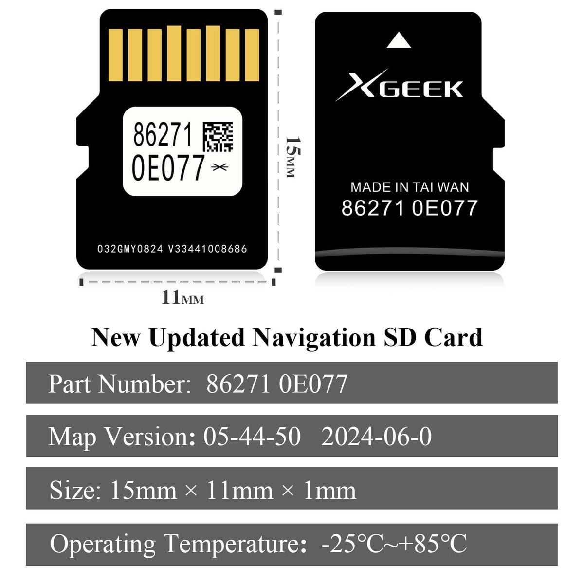 XGEEK map data coverage for Toyota vehicles supports easier city routing.