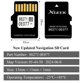 XGEEK map data coverage for Toyota vehicles supports easier city routing.