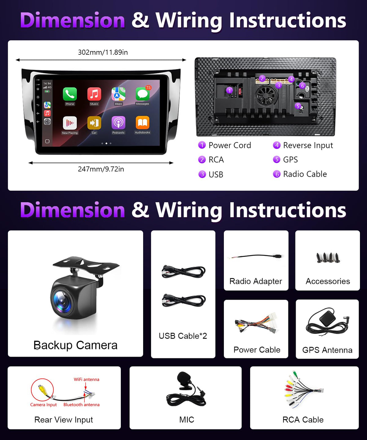XGU included cables for a plug-and-play installation.