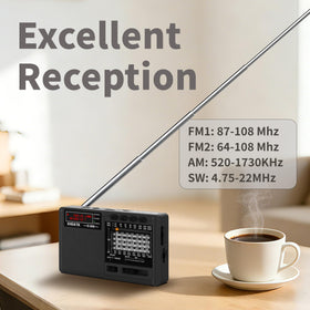 XHDATA D368 DSP chip inside supports clearer AM FM SW tuning.