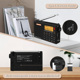 XHDATA R108 control panel for quick tuning and memory.