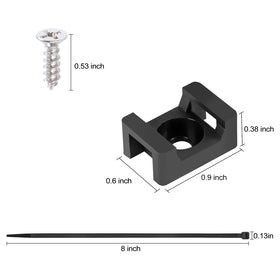 XHF 8-inch cable ties ready for quick mounting and organization
