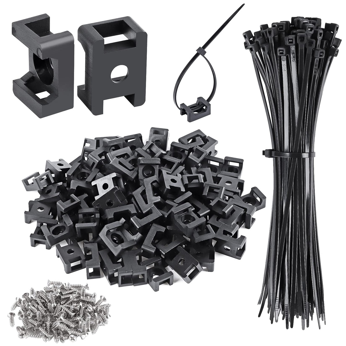 XHF saddle-type cable tie base for secure indoor cable routing