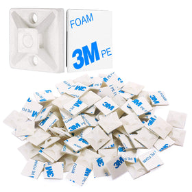 XHF pack showing 500 adhesive zip tie mounts for bulk organization