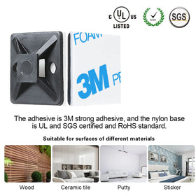 XHF office home cable organizer mount in a tidy workspace