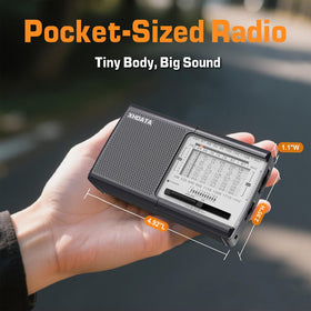 XHDATA D219 side view with lanyard attached for secure carrying and hands-free use