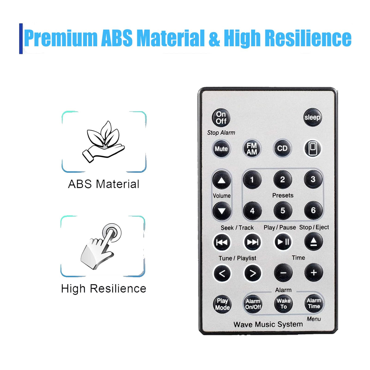 Xiaodib remote buttons close-up, tactile feel for easy navigation.