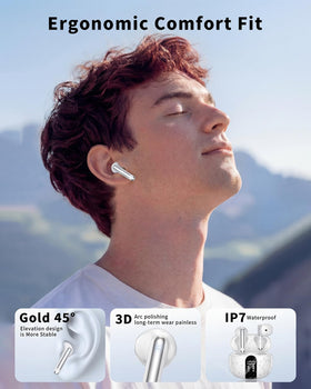 XIAOWTEK S58 ergonomic fit with soft tips for secure comfort during wear