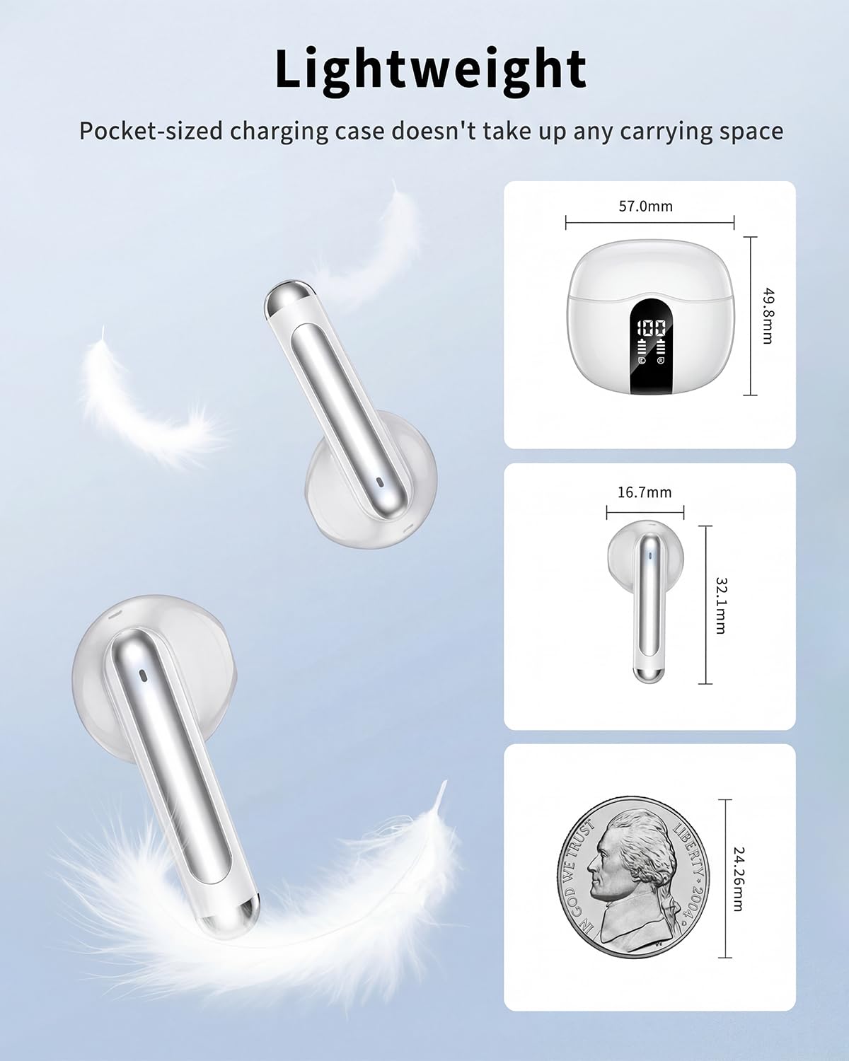 XIAOWTEK S58 IPX7 waterproof design ideal for workouts and rain