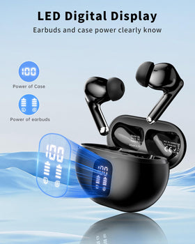 XIAOWTEK S66 charging case with LED indicators for quick power check during travel.