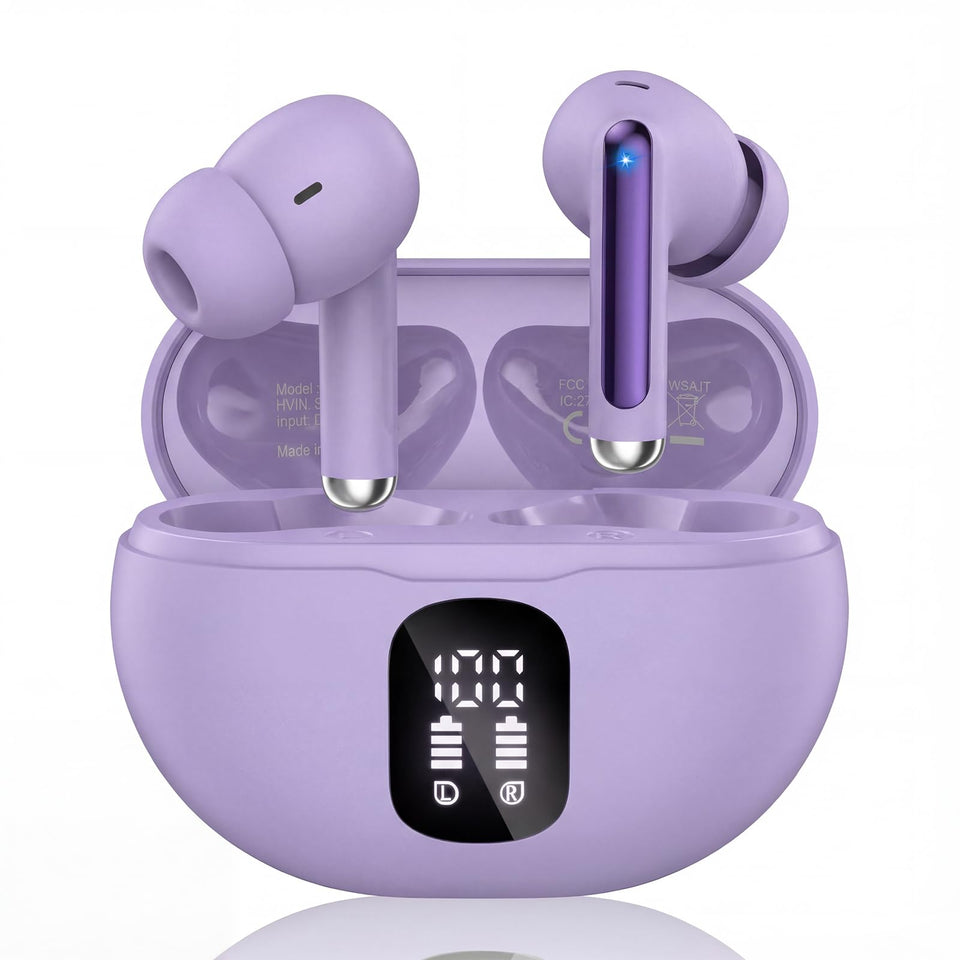 XIAOWTEK S66 front packaging showing earbuds and case, useful unboxing clarity