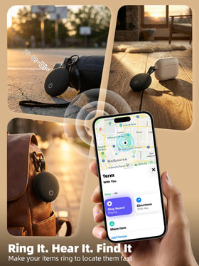 Xiauma Air Tracker emits an 80 dB ring to locate items quickly.