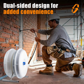 XIDAUS 415D dispenser on a job site ready for reels.
