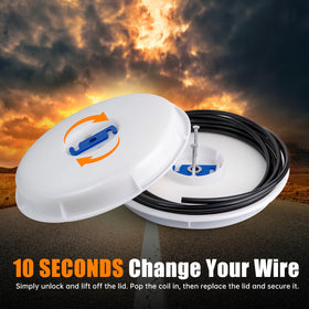 XIDAUS 415D dispenser lid securely closes for neat storage.
