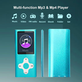 Xidehuy mp3 player back view highlighting compact design for travel.