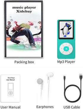 Xidehuy MP3 Player FM radio feature for easy stations.