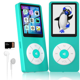 Xidehuy MP3 Player front view with built-in speaker for on-the-go listening.