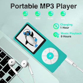 Xidehuy MP3 Player with 32GB memory card included for instant music.