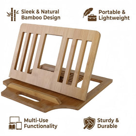 XIKEMADI doubles as a sleek desk organizer and laptop stand.