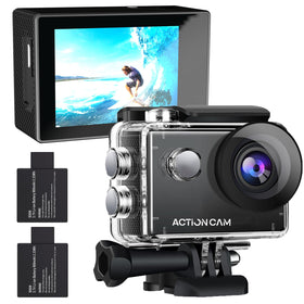 Xilecam action camera 1080p front view for compact adventure recording