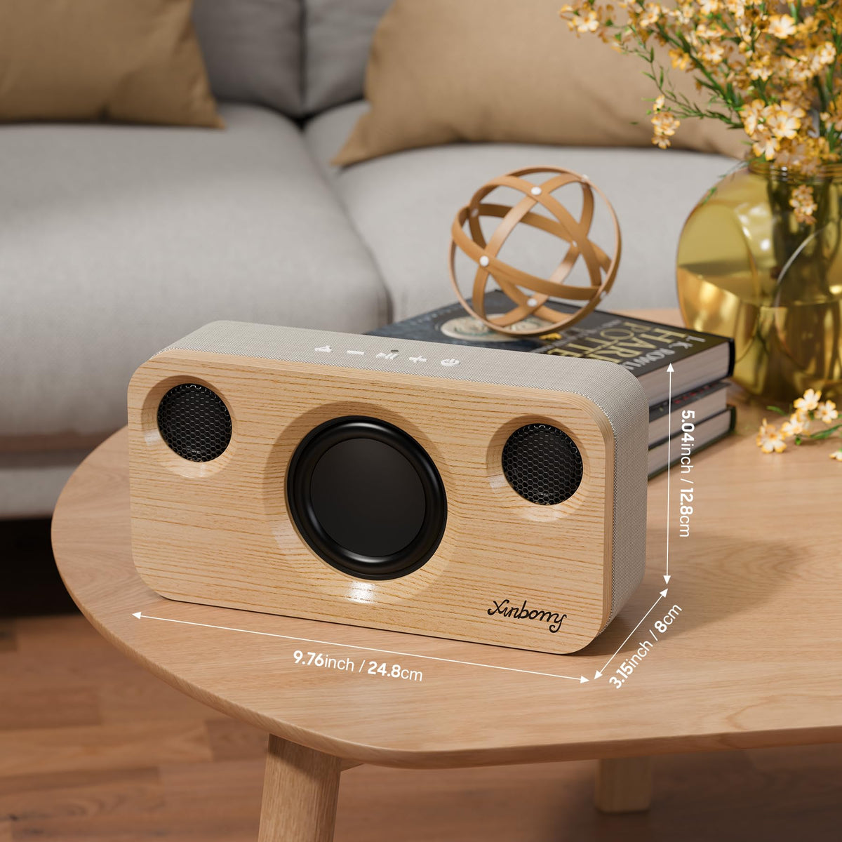 Xinborry M10Pro retro wood design complements any decor