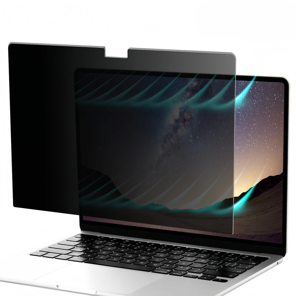 XINDERS Privacy Screen for Apple Neo 13-inch, front view blocks side views while preserving clarity.