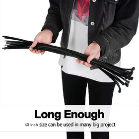 XINGKEDA outdoor-uv-resistant zip ties protecting cables outside.