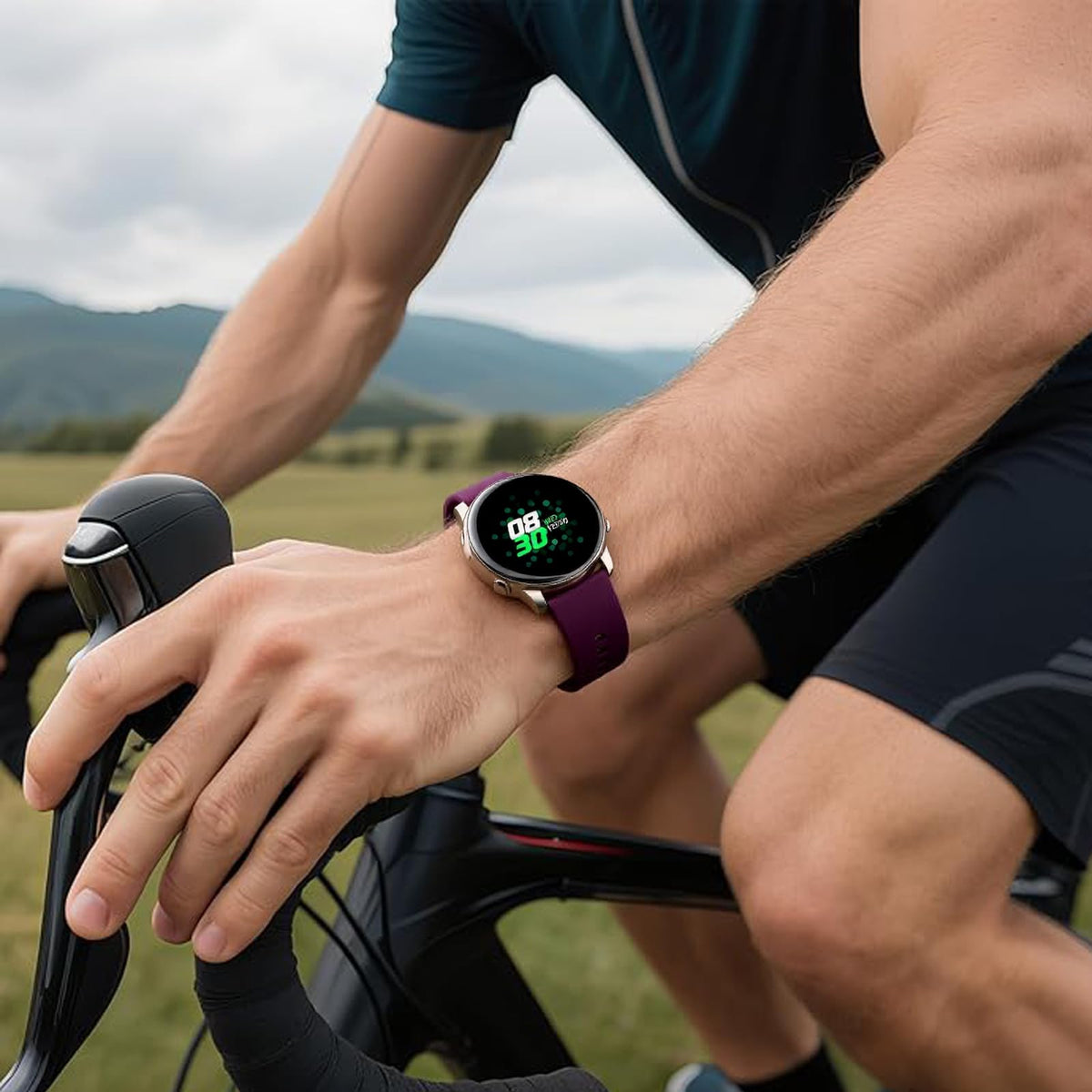 XINGMALY CMF band pin-tuck closure keeps the watch securely in place.