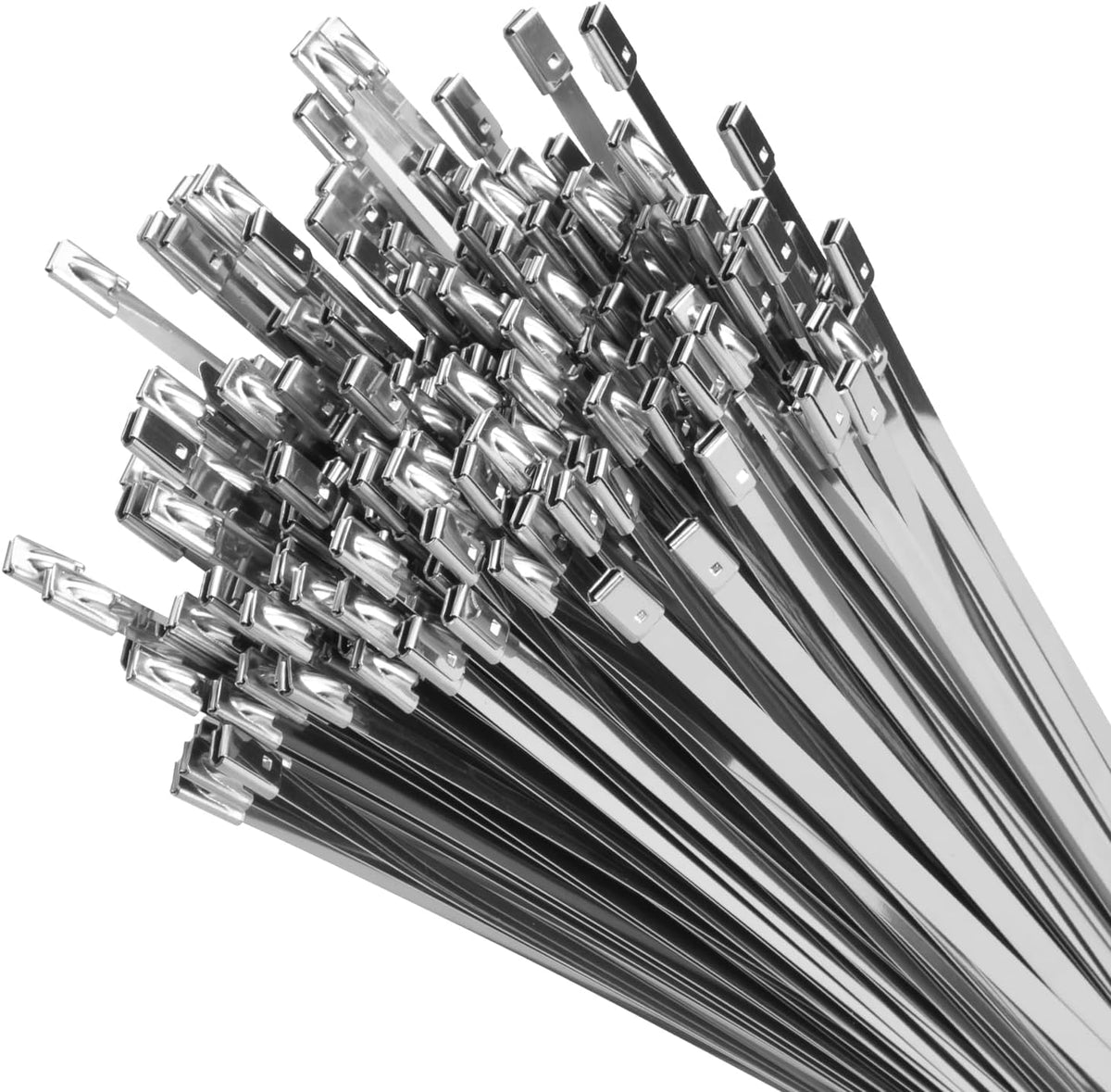 XINGO 14-inch metal zip tie for high-strength cable management.