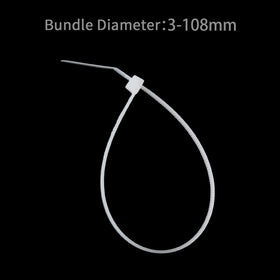 XINGO 16-inch black zip ties ready for large bundles