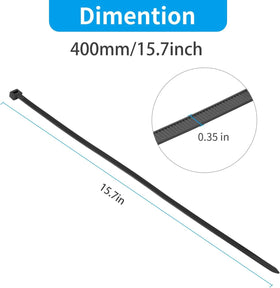 XINGO zip tie showing 200 lb tensile strength for demanding jobs