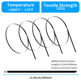 XINGO 304 stainless steel zip tie offers heavy-duty fastening for tough outdoor projects.