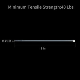 XINGO 40 lbs tensile strength ties secure heavy cables.