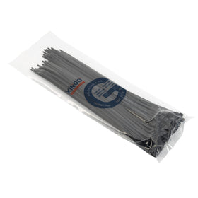 XINGO cable tie wrapped around bundles for tidy cable management.